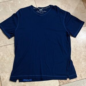 Robert Graham Deep Blue V-Neck Tee